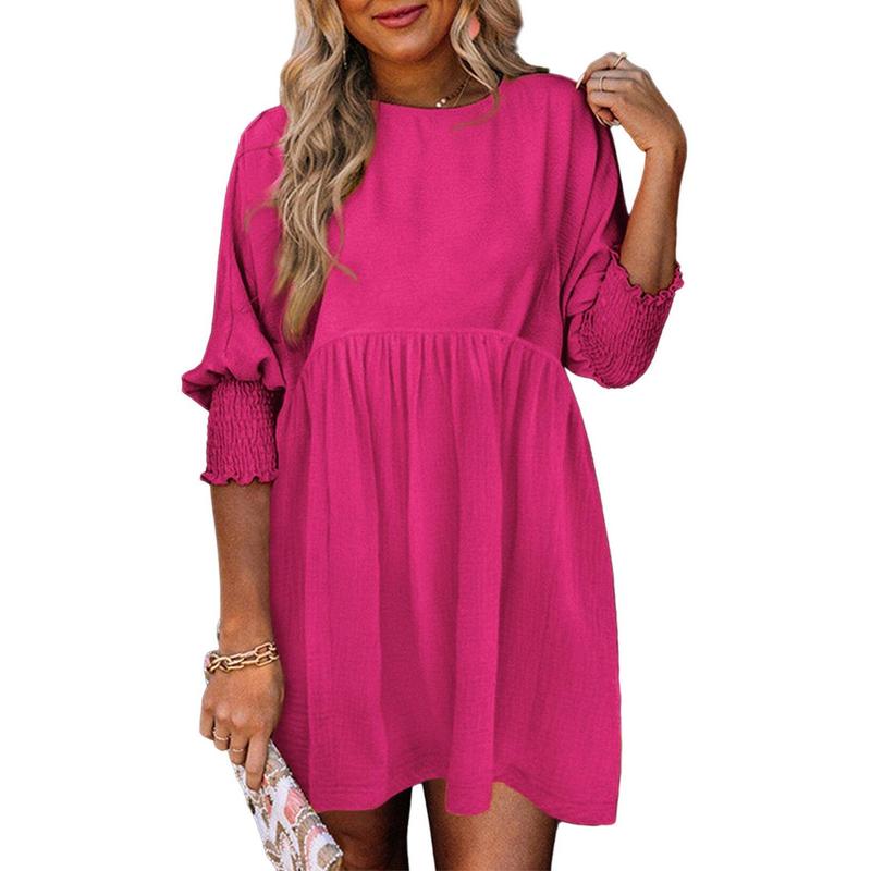 Mirasol | Crew Neck Loose Fit Mini Dress