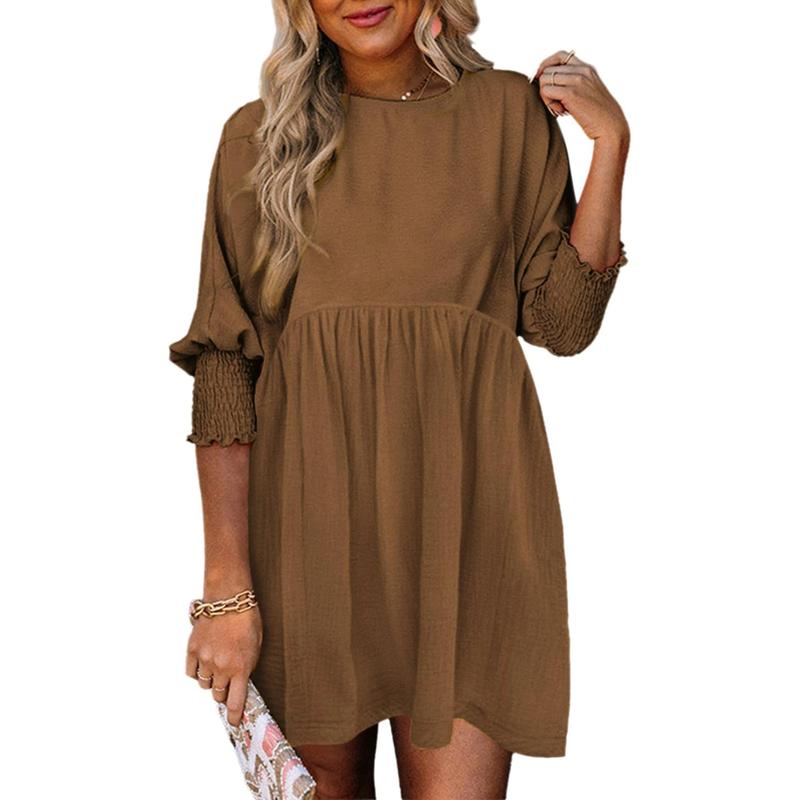 Mirasol | Crew Neck Loose Fit Mini Dress