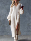 Bianca | Fur-Knit Midi Dress