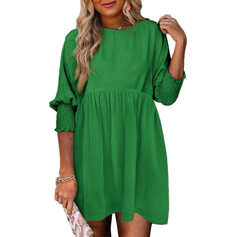 Mirasol | Crew Neck Loose Fit Mini Dress