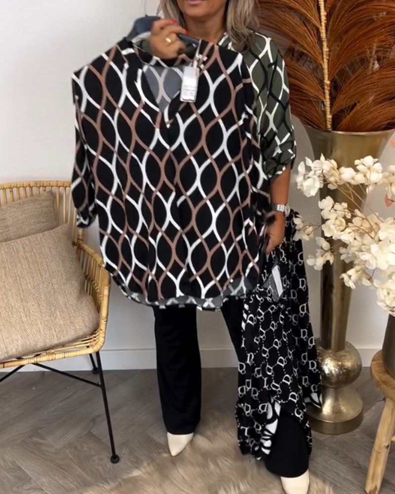 Nora | Flattering Blouse With Pattern