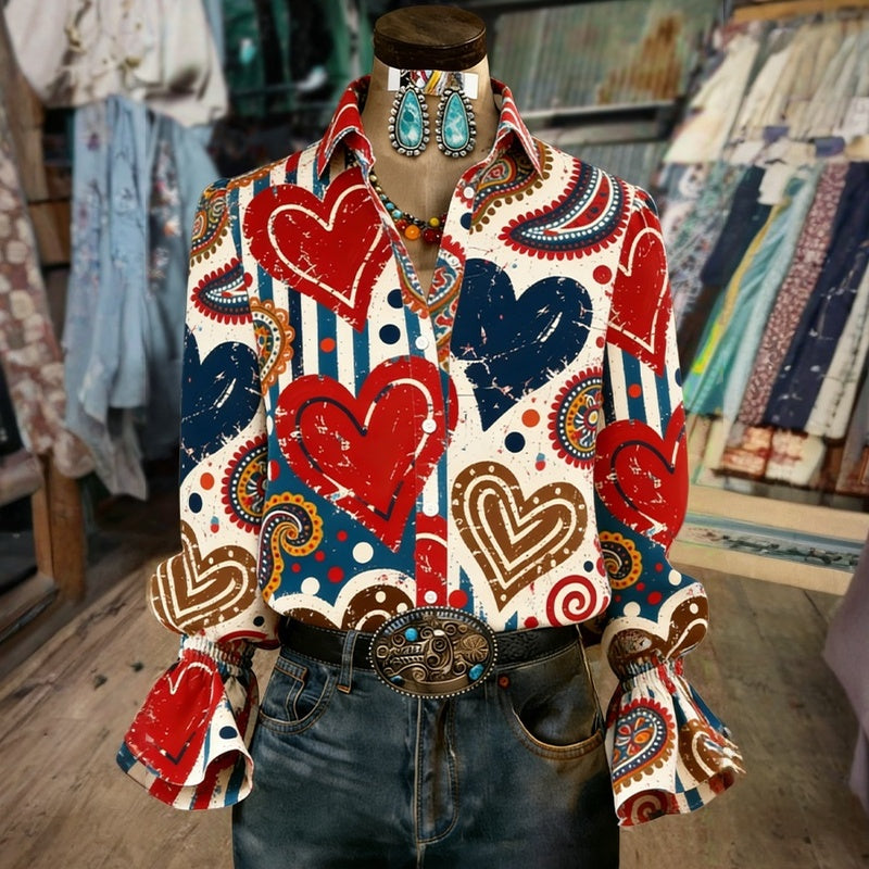 Rosalie | Vintage Heart Blouse