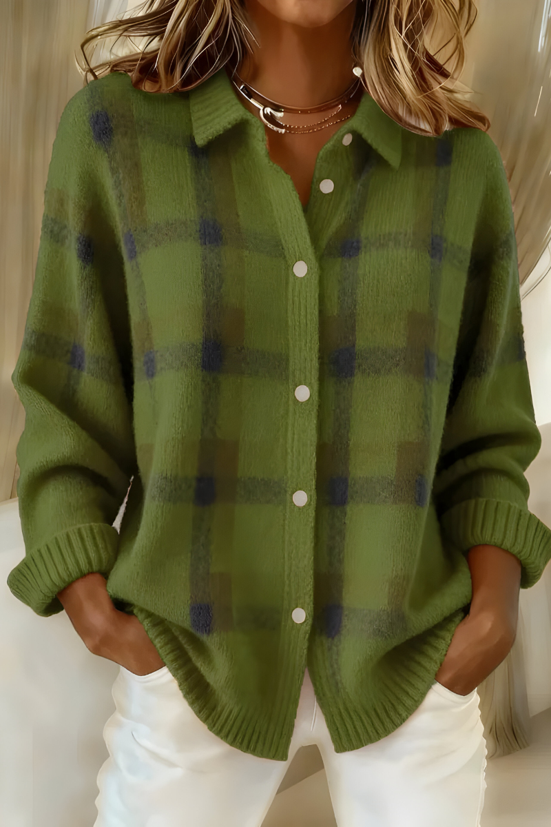 Anna | Plaid Cardigan