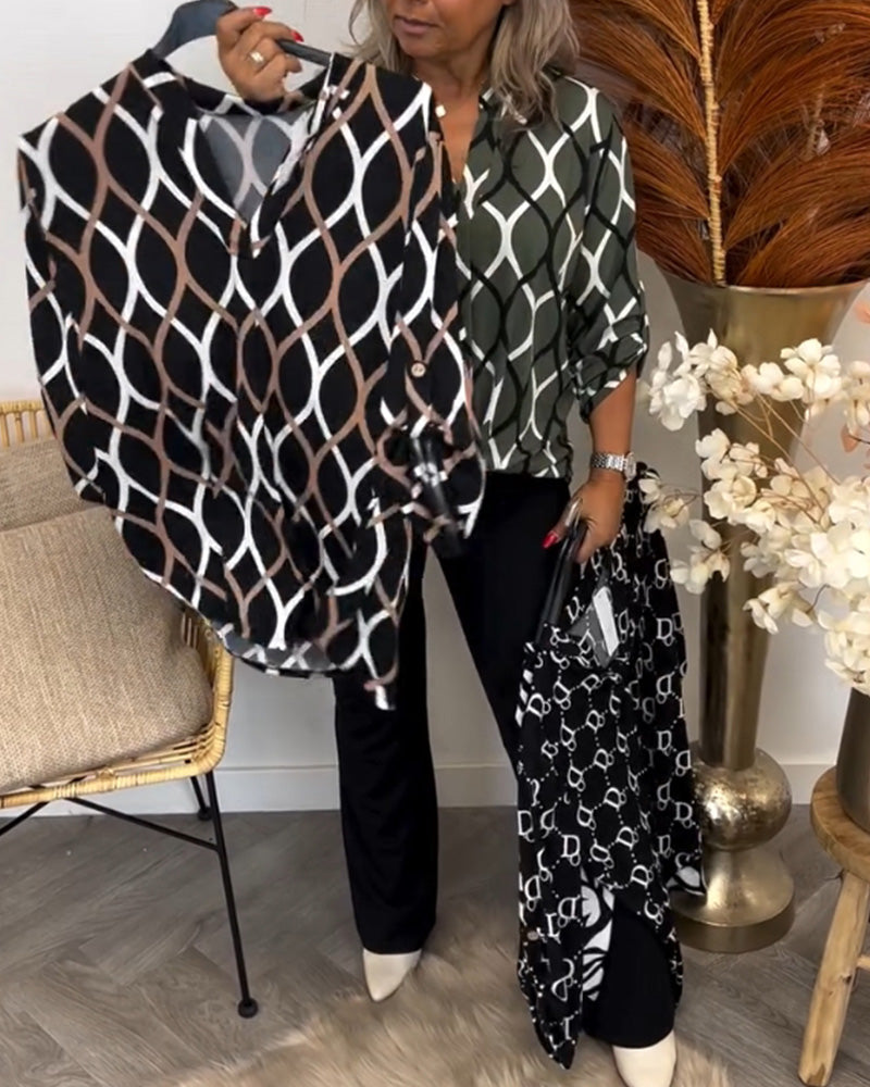 Nora | Flattering Blouse With Pattern