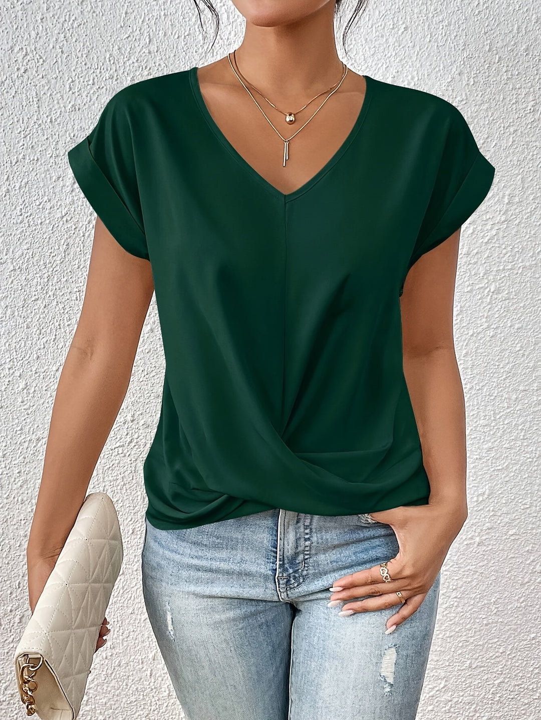 Claire | Casual T-Shirt With V Neckline