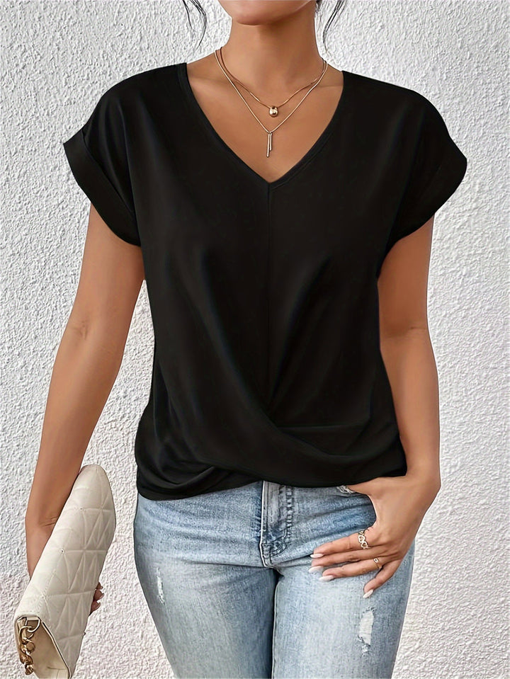 Claire | Casual T-Shirt With V Neckline