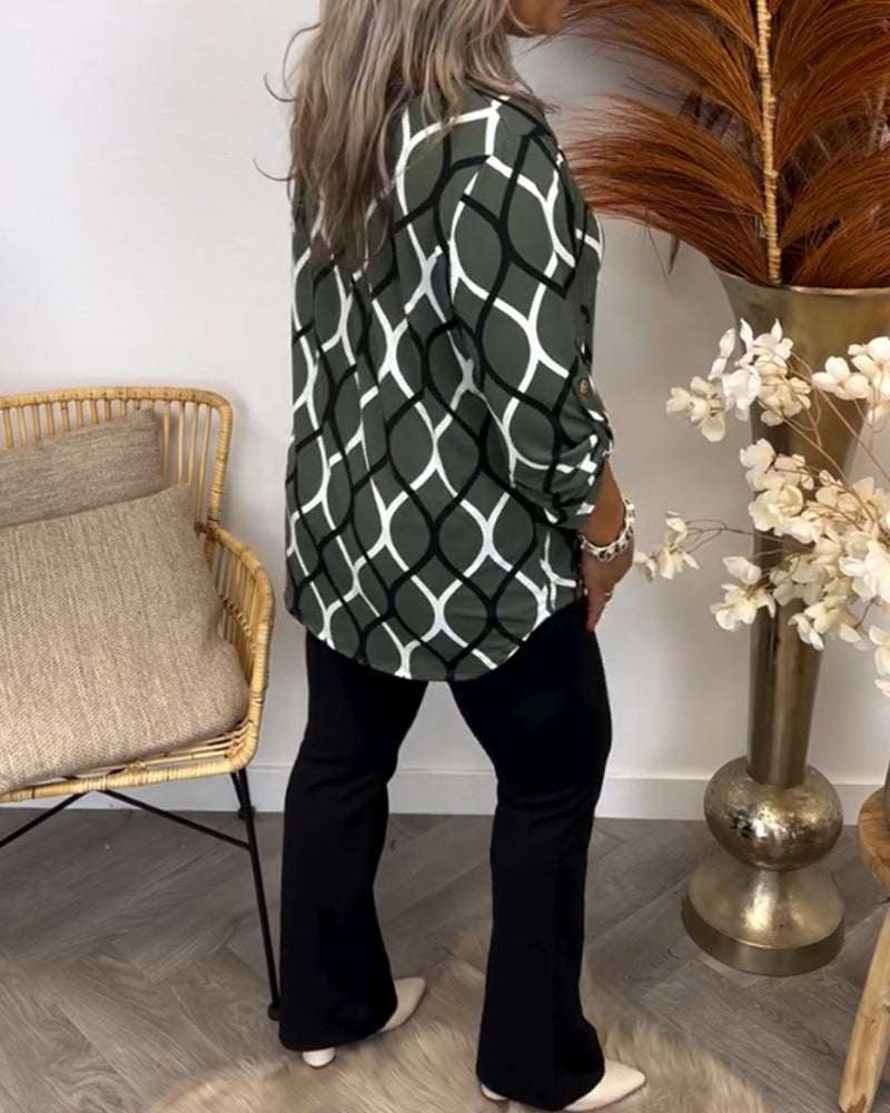 Nora | Flattering Blouse With Pattern