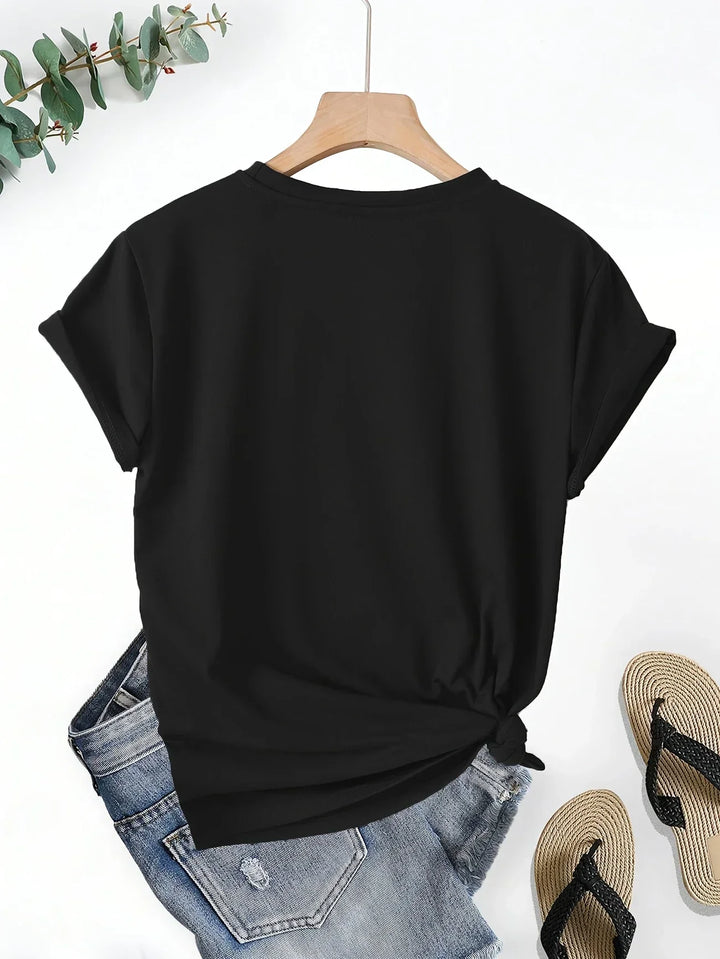 Larson | Casual T-Shirt With Heart Print