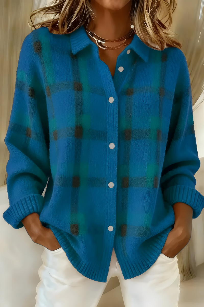 Anna | Plaid Cardigan