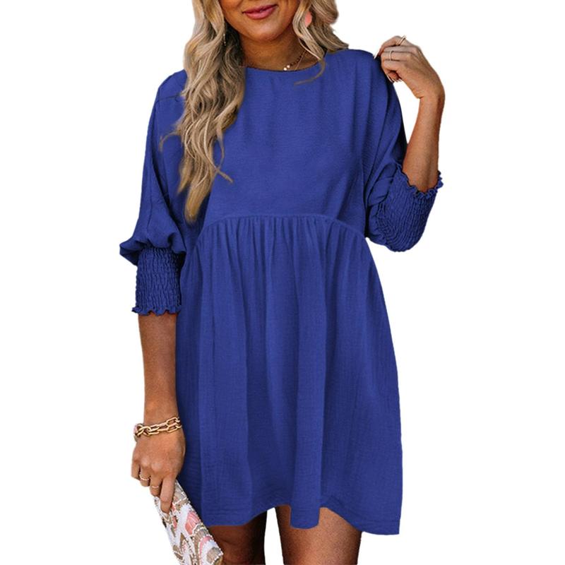 Mirasol | Crew Neck Loose Fit Mini Dress