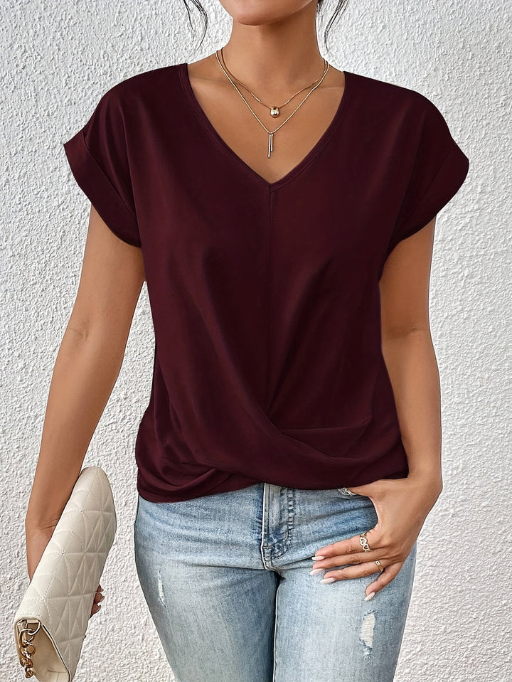 Claire | Casual T-Shirt With V Neckline