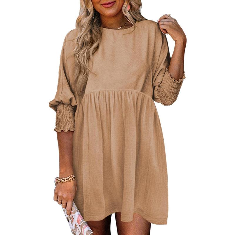 Mirasol | Crew Neck Loose Fit Mini Dress