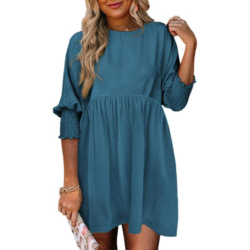 Mirasol | Crew Neck Loose Fit Mini Dress