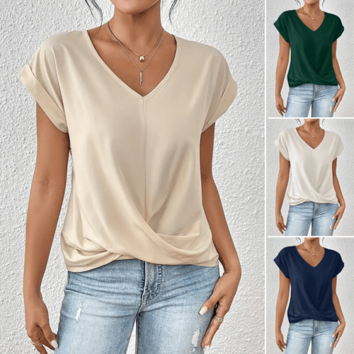 Claire | Casual T-Shirt With V Neckline