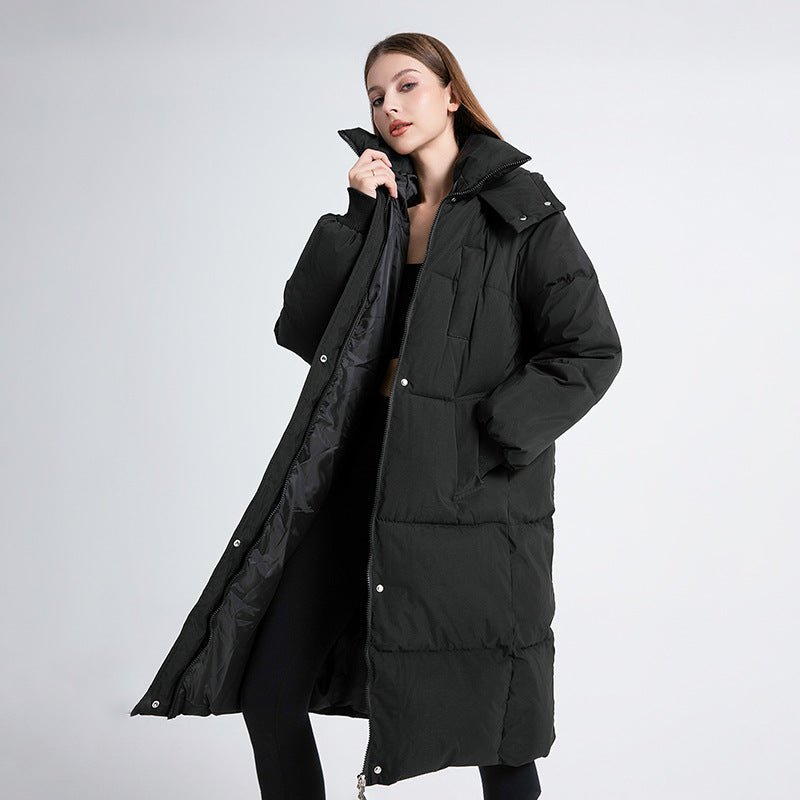 Leonie | Classic Hooded Long Puffer Coat