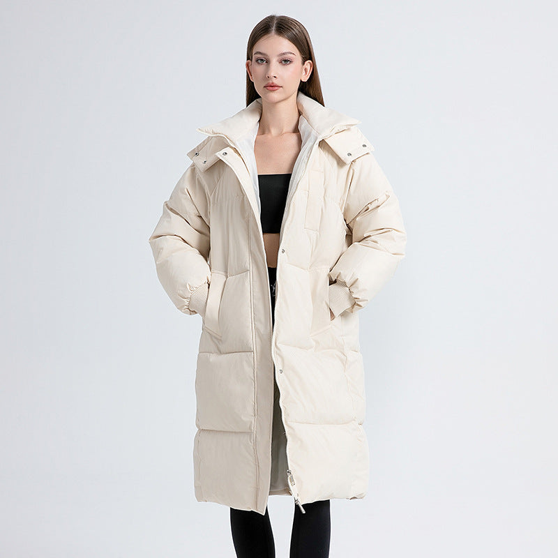 Leonie | Classic Hooded Long Puffer Coat
