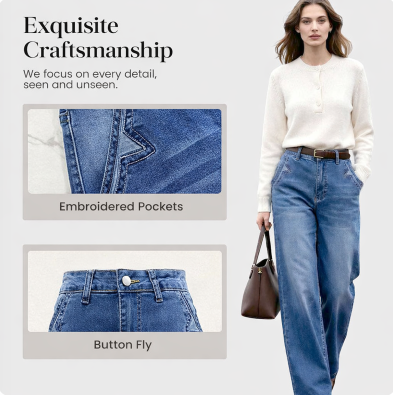 Camille | High-Waist Wide-Leg Jeans