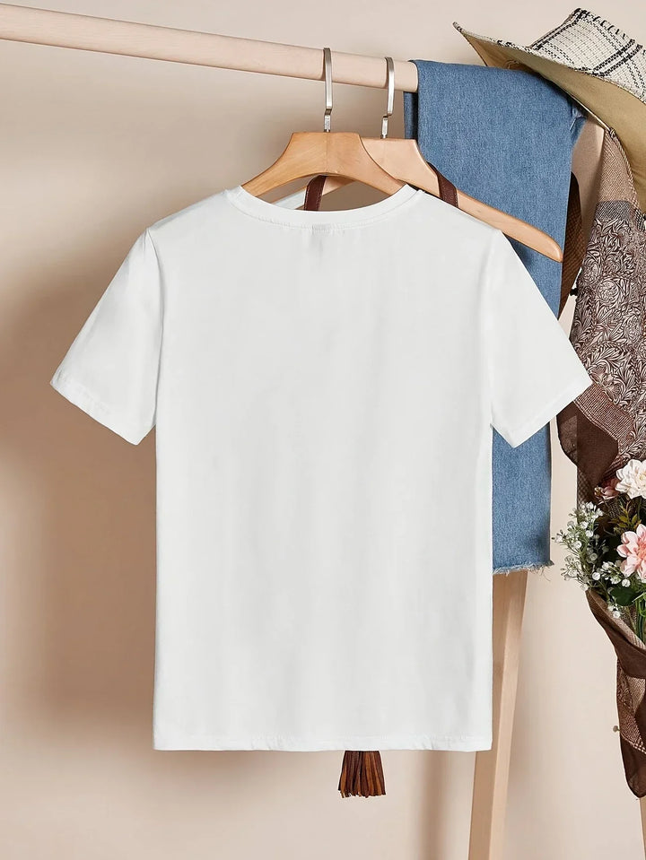 Larson | Casual T-Shirt With Heart Print