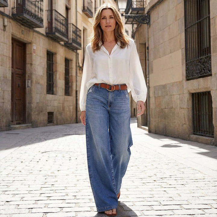 Camille | High-Waist Wide-Leg Jeans