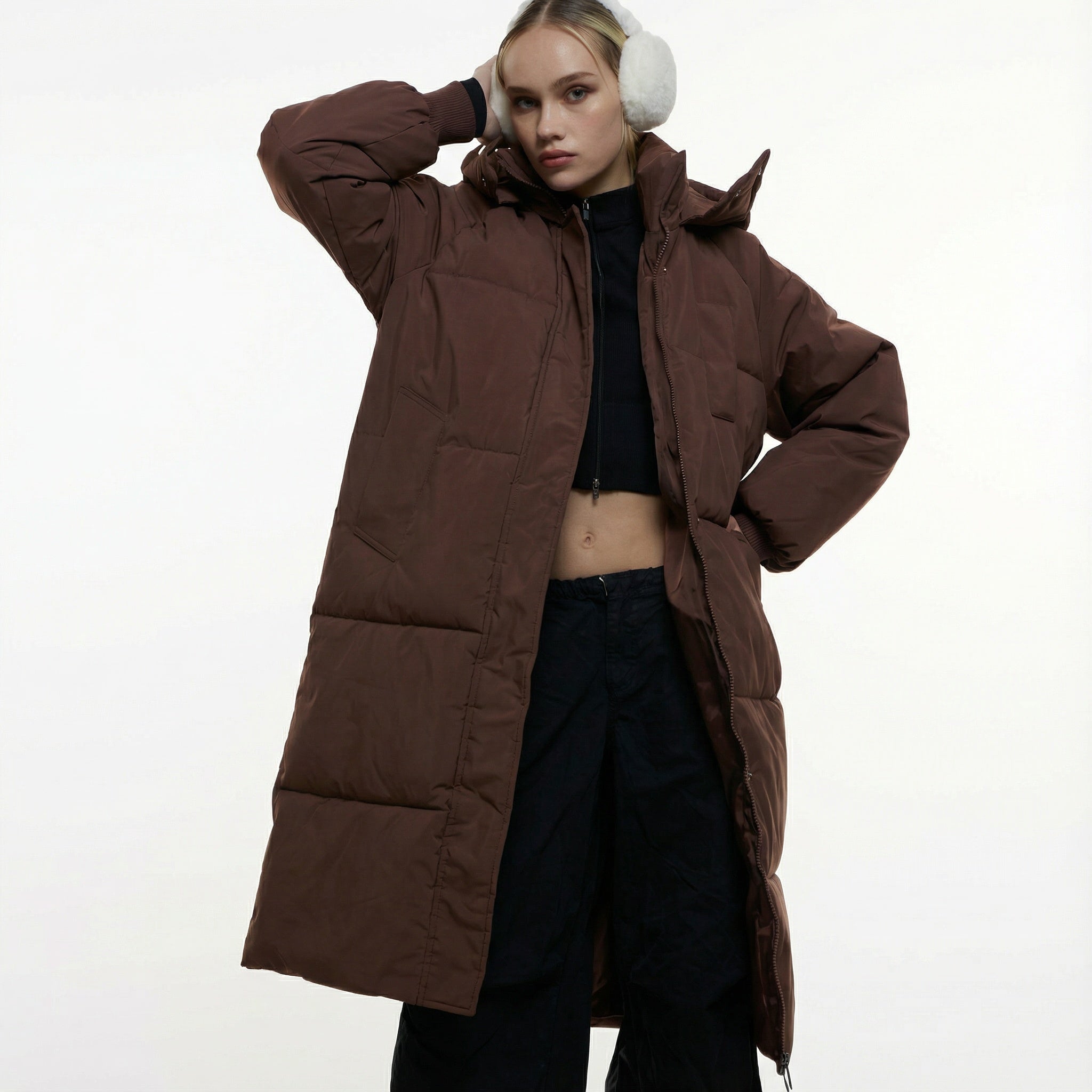 Leonie | Classic Hooded Long Puffer Coat